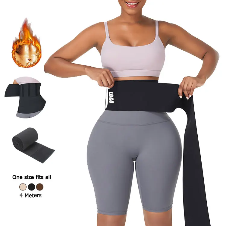 

custom logo Big Sale Zipper Front Women Corset Shaper invisible bandage brown waist wrap Cincher Waist Trainer waist wrap