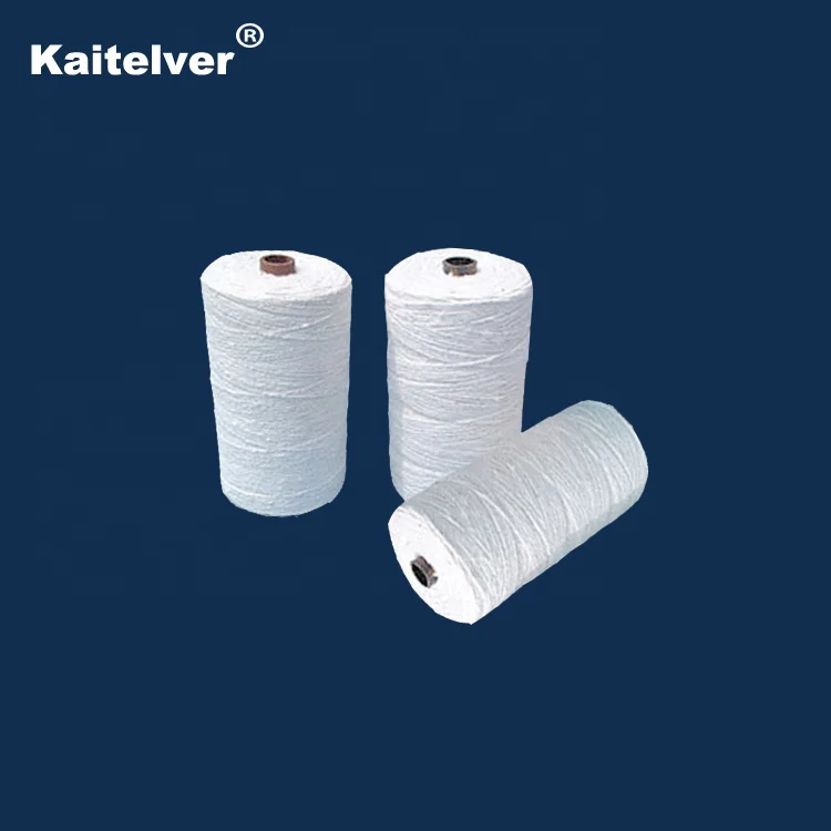 
Fireproof stainless steel fiber reinforced aluminium silicate ceramic fiber yarn 