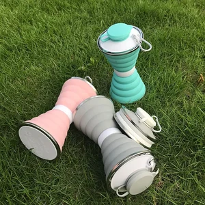 Image of Emperor Sport Private Labelling Ecofriendly Products Elastic Water Bottle Accessories Collapsible Shaker Bottle Water