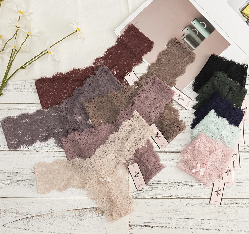 

The new ms lace underwear sexy female big yards thong T transparent lace underwear sexy female cotton