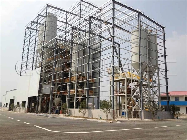 with a fair white cement dry mortar mix production line for sale