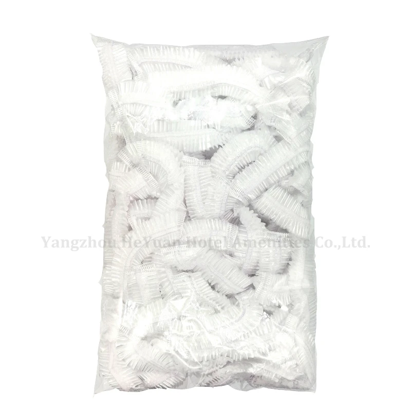 Wholesale hair salon disposable quality shower cap 100PCS packed daily shower cap manufacturers customized