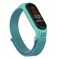 

ODM holdmi 4311 series Chrysanthemum Blue color smart watch band nylon silicone case for mi band 4 and 3