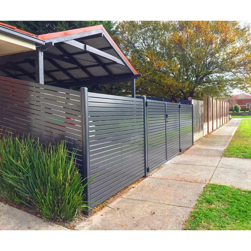 

Garden Pool Slat Panels Aluminium Fence, Customer's request