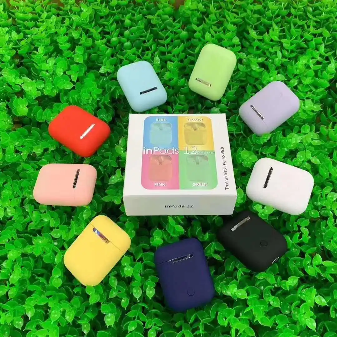 

Control Rubber finished Earphone Tws I12 Inpods12 2021 New Arrivals Inpods 12 Wireless Earbuds