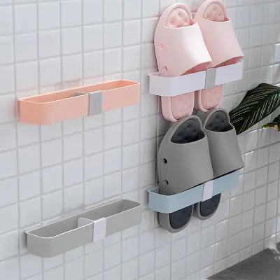 

Creative New Free Perforated Wall Hanging Three-dimensional Shoe Ra Bathroom Wall Shoe Drain Storage Ra