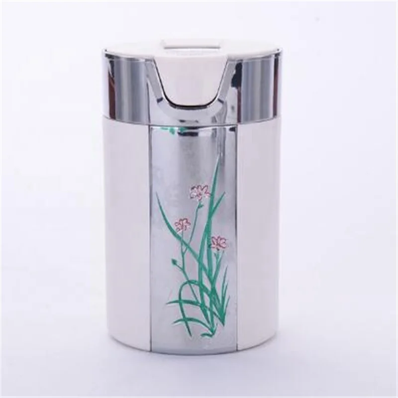 

Plastic Suspension Type LED Light Design Creative Ashtray Fashionable High Quality Smooth Elegance Ashtray, Black/white