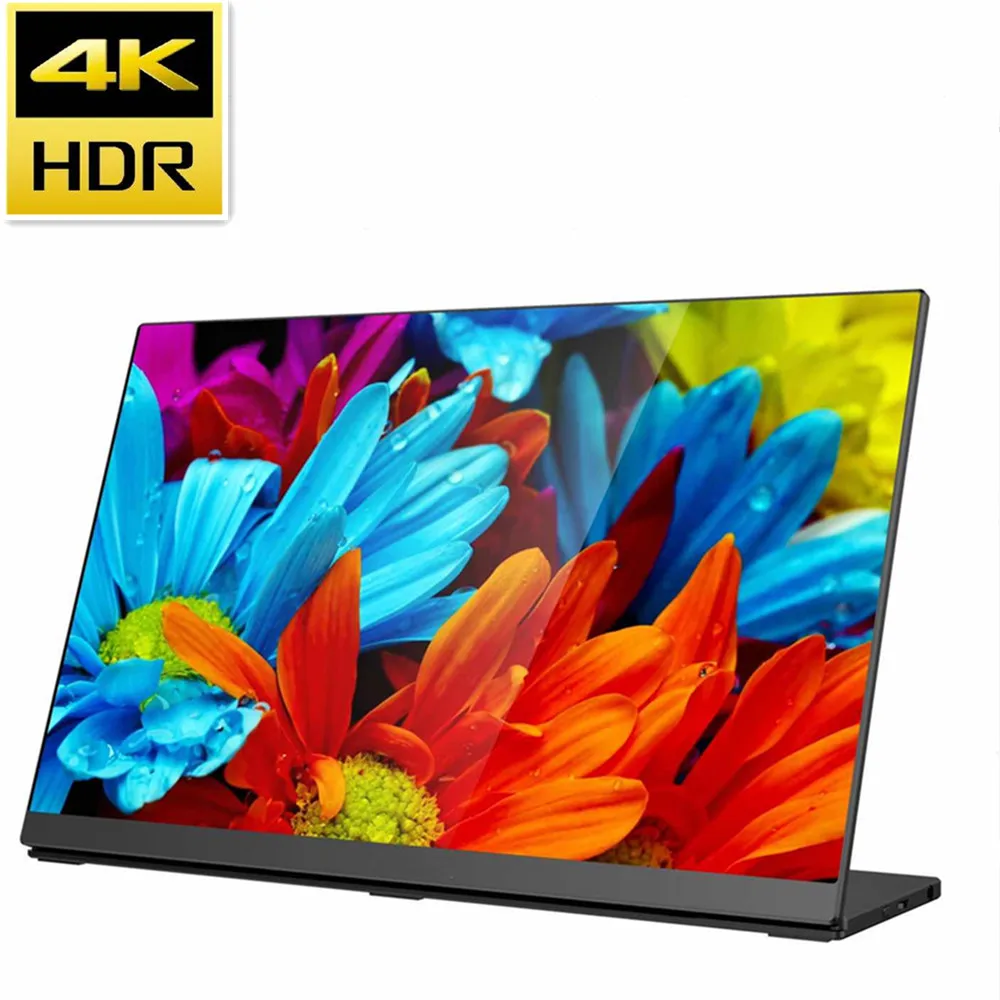 

15.6 inch portable monitor 4k touch screen for gaming and laptop, Black