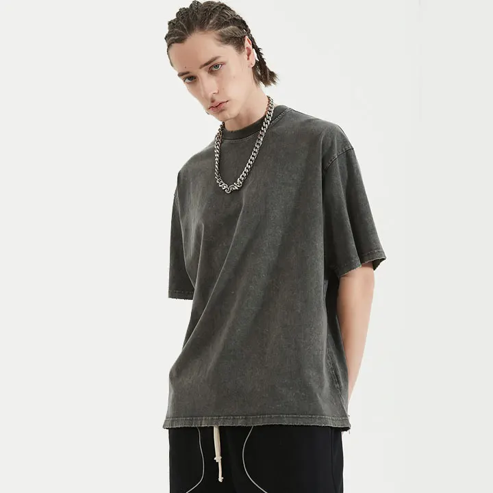 

premium tshirt heavy weight oversized vintage wash tee shirt 250gsm