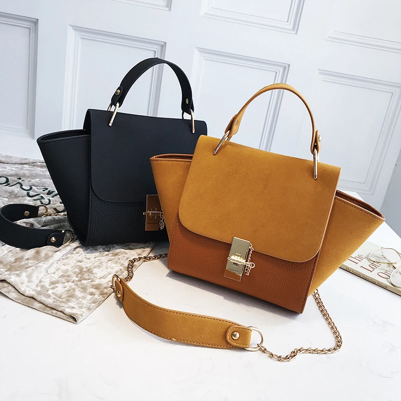 

Drop Shipping Design Handbags Young Ladies Large Size Bags Girls Fashion PU Leather Purses For Female