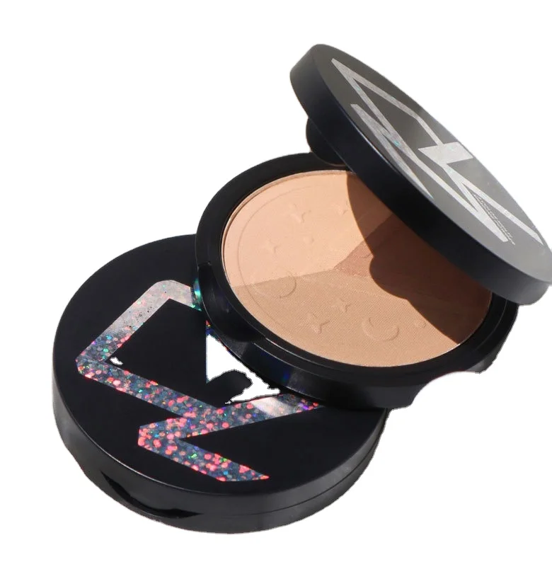

your private label Bronzer customized boxes packaging waterproof face cream bronzer pressed powder, 3 colors