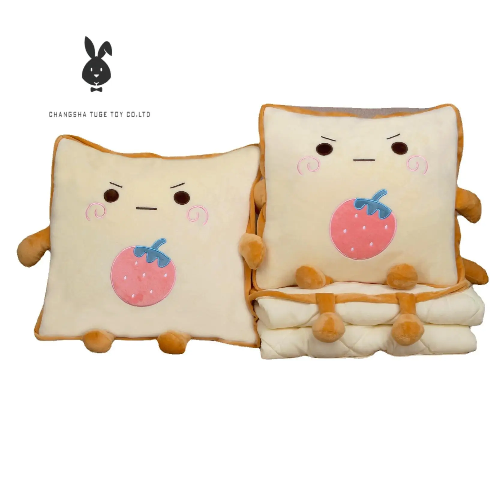 

Pillow blanket cartoon pillow quilt biscuit pillow blanket manufacturers wholesale nap quilt