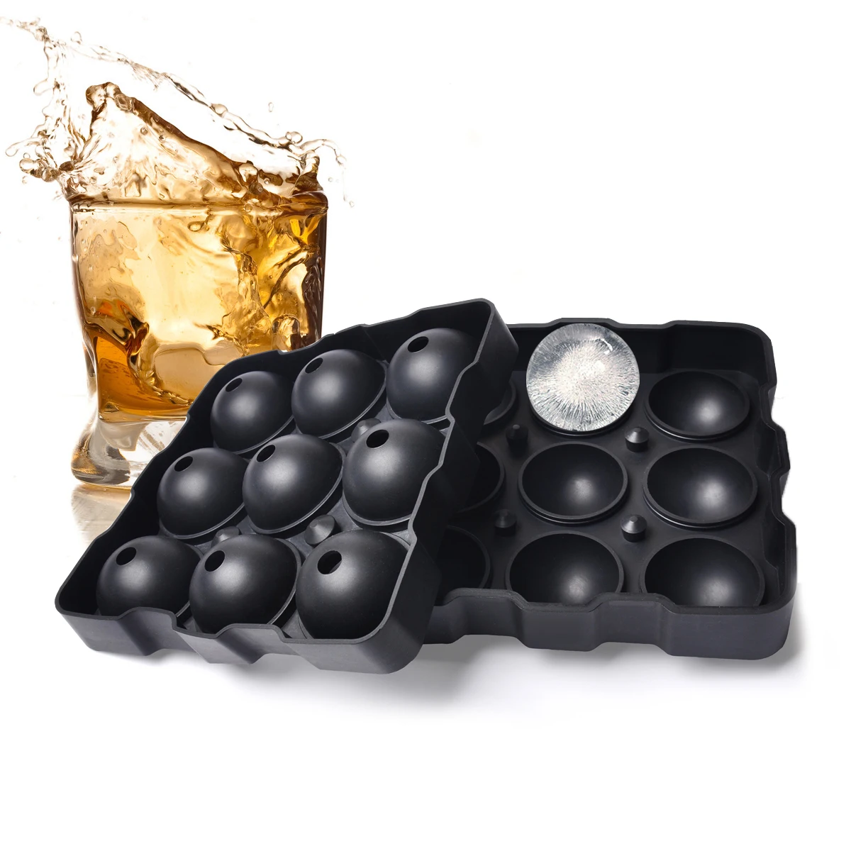 

round ice ball tray ice ball silicone molds round ice mould, Various color