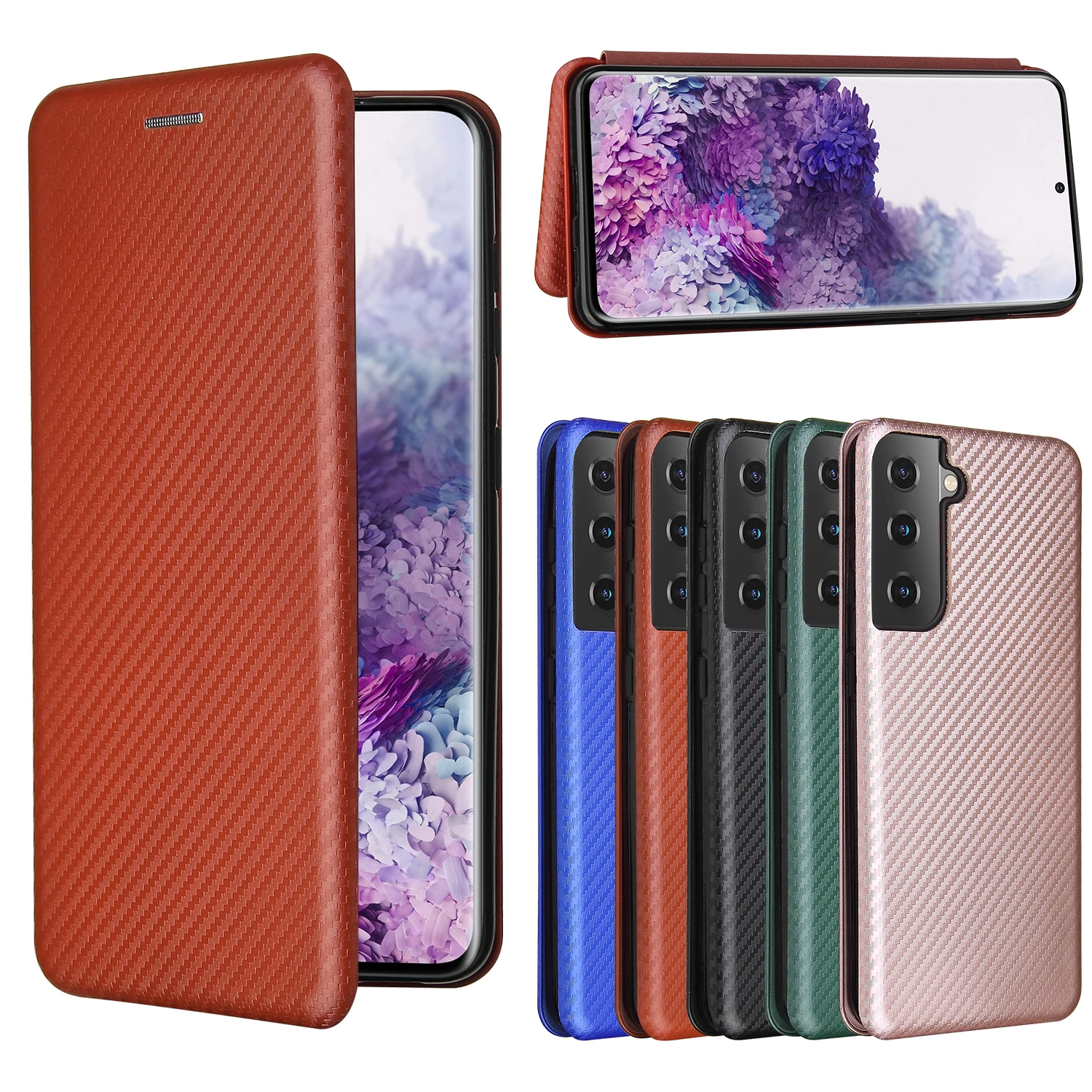 

New arrival colorful universal flip leather phone cases cover for samsung s30 s21