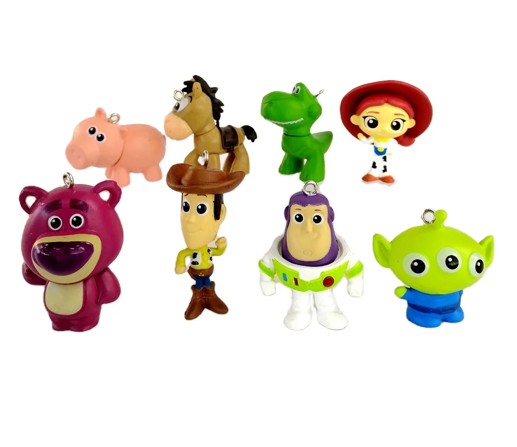 

8pcs/set toy story 4 action Figure woody buzz lightyear lotso huggin bear Figurine anime action figures free shipping, Colorful