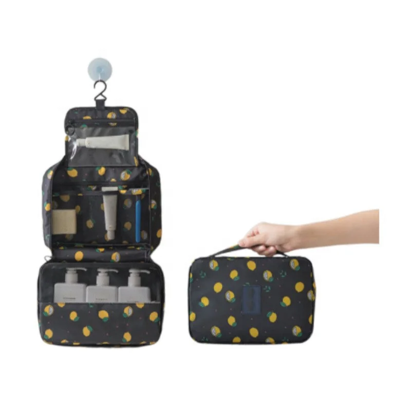 

Portable womens mens folding toiletry bag hanging travel toiletry bag