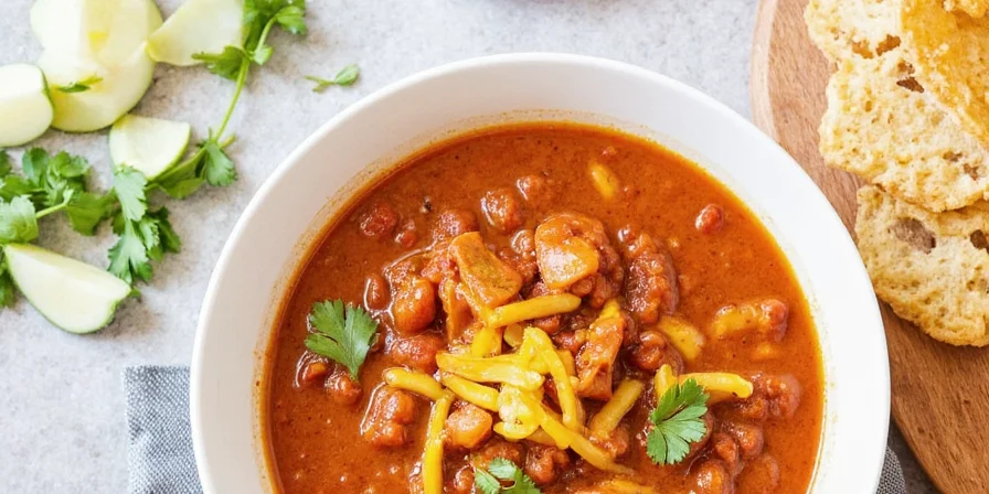 Cinnamon and Cayenne Cream Cheese Chili