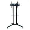 Professional Manufacturer Office Accessories TV Mobile Cart Floor Stand Trolly Wheels Moving Tv Cart with DVD Shelf