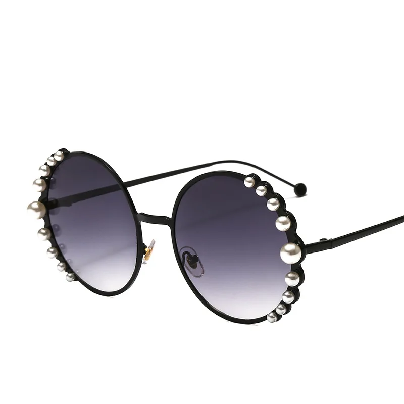 

Pearl Vintage Luxury for Women Fashionable Designer Sun Glasses 2021 Sunglasses Round