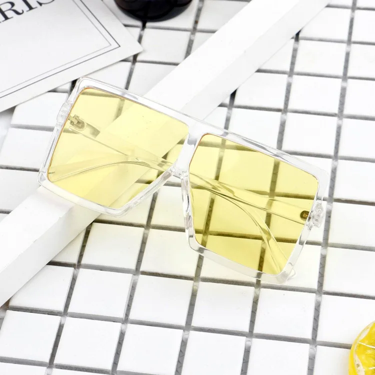
2020 new arrivals Vintage Retro Square Oversized PC Frame Classic Children Kids Shades Sunglasses Wholesale 
