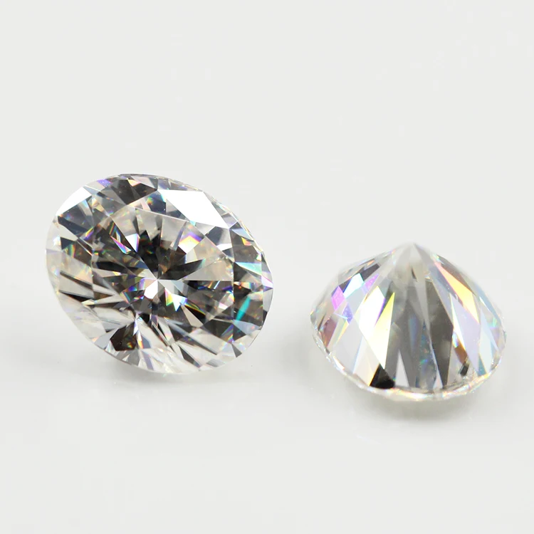

Wholesale 6x8mm oval diamond cut moissanite loose gemstone for jewelry setting