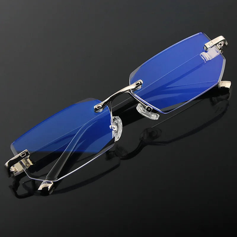

SKYWAY Frameless Blue Ray Block Computer Gaming Glasses Wholesale Women Men No Degree Optical Frames Manufacturers In China