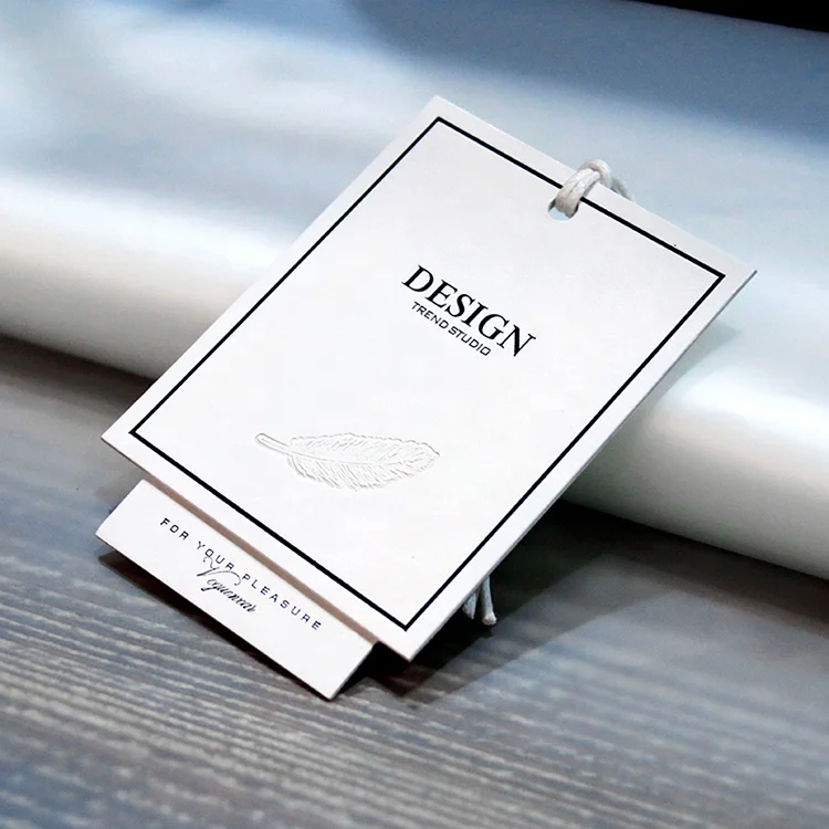 Custom Labels For Cloth Custom Logo Recycled Hang Tags Baby Romper Iron