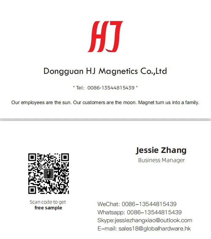 Jessie Zhang name card