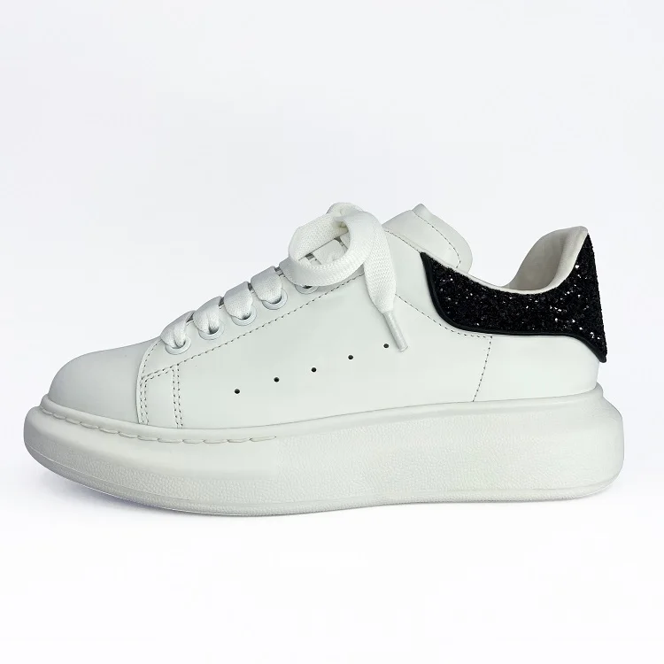 

Lace Up Flat Platform Flat Walking Sneakers Men`s Shoes, White