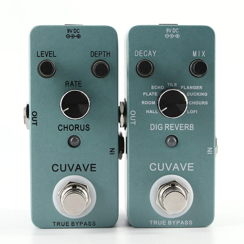 

Digital Reverb Guitar Pedal 9 Reverb Types Effects acoustic guitar Parts & Accessories, Blue