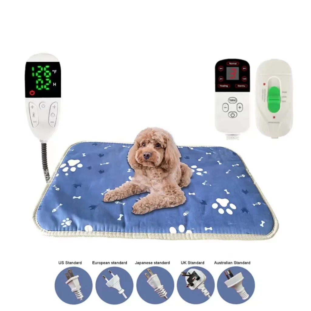

Adjustable Electric Heated Thermostat Waterproof Pet Heating Thermal Pad Warmer Blanket Pet Dogs Cats