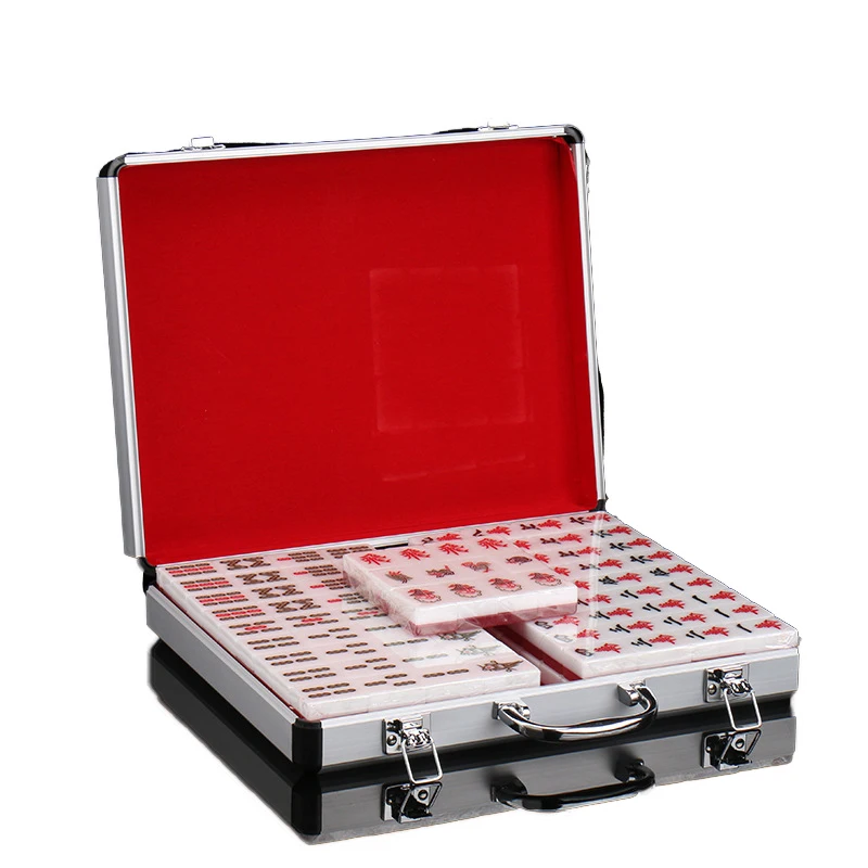 

High-quality luxury personalized crystal mahjong tiles set customized Chinese mahjong tiles