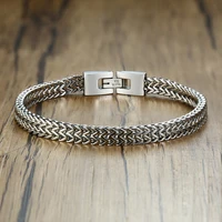 

black gold silver stainless steel mens bracelets custom jewelry wholesale mesh keel chain bracelet