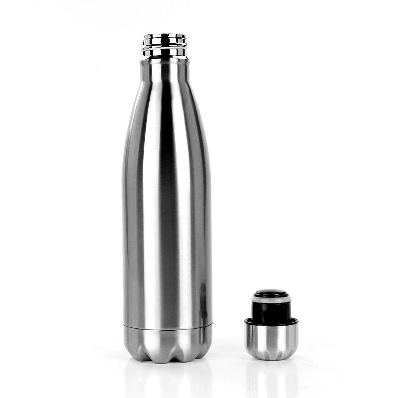 

2021 Thermos Coffee Tea Bullet Cup Water Bottle Stainless Steel Vacuum Flasks Thermoses, Silver