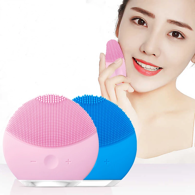 

2020 Silicone Facial Cleansing Beauty Face Cleaner Brush Introduction Instrument Massage Deep Clean Soft Pores Ultrasonic