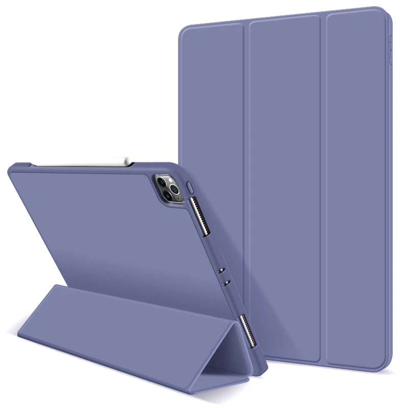 

Tri-fold Pu leather smart Tablet case for ipad 2020 pro 11 case, 11 colors