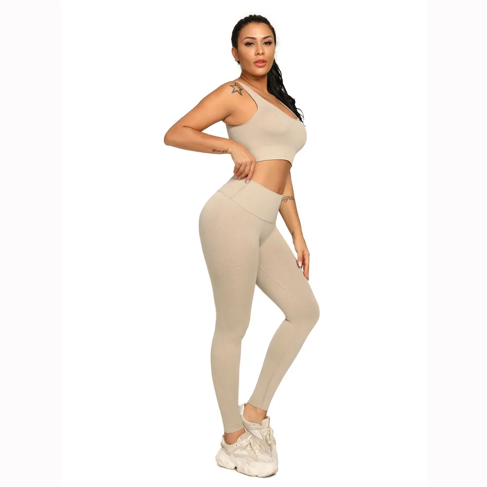 

AOLA new fashion wholesale high quality seamless long sleeve top and leggings sports yoga wear, Black/pink/green/purple/yellow
