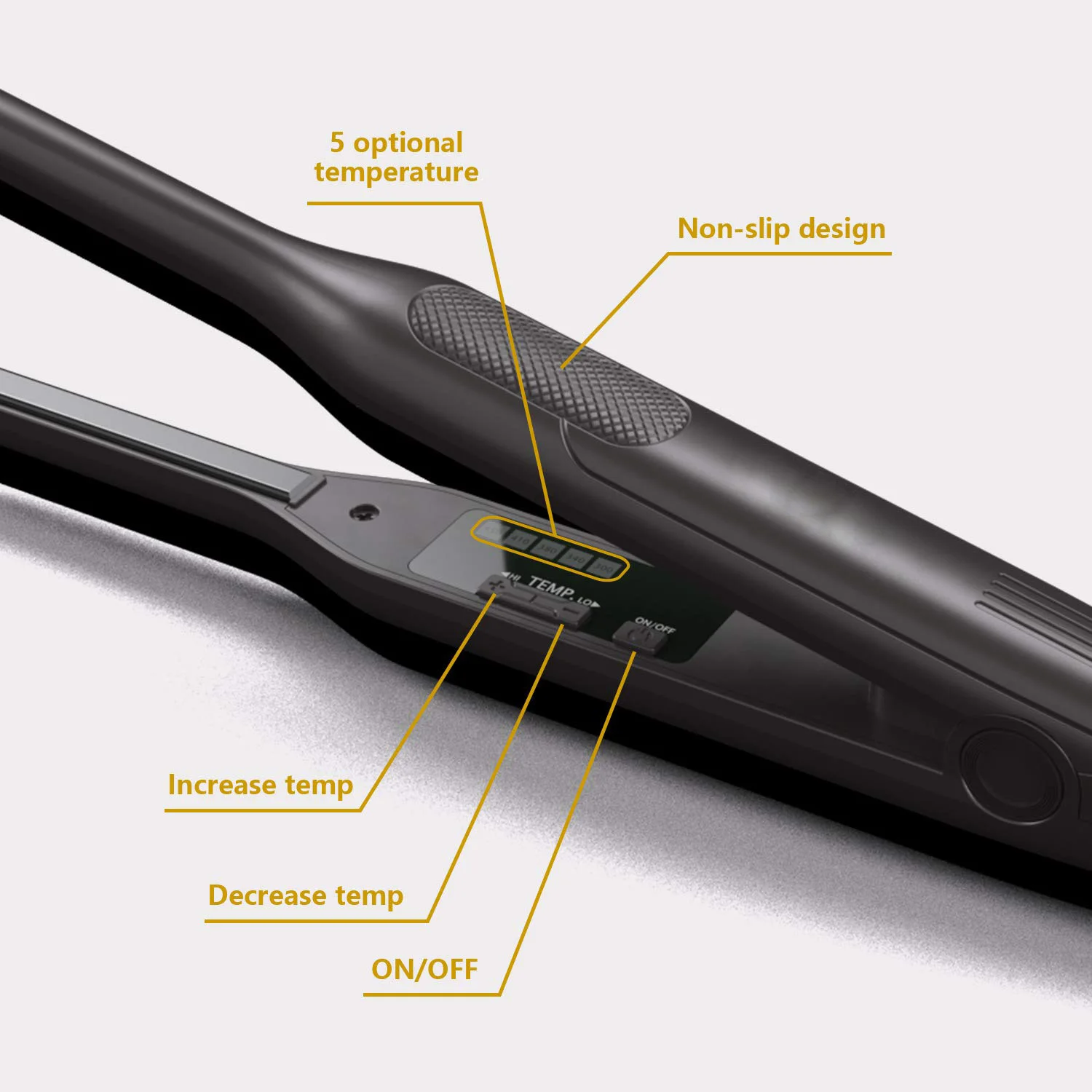 Short Hair And Pixie Cut Inch Titanium Beard Hair Straightener With