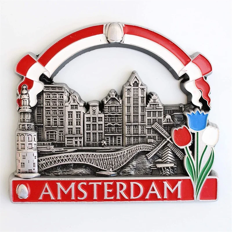 

Souvenirs The Netherlands Holland Amsterdam 3D Windmill Fridge Magnet Custom Made, Customized color