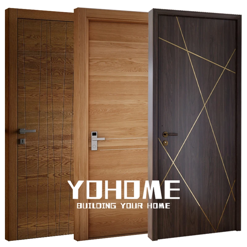 

Dubai style inter oak wood door designs internal cherry walnut wood door for house interior semi solid white wood door