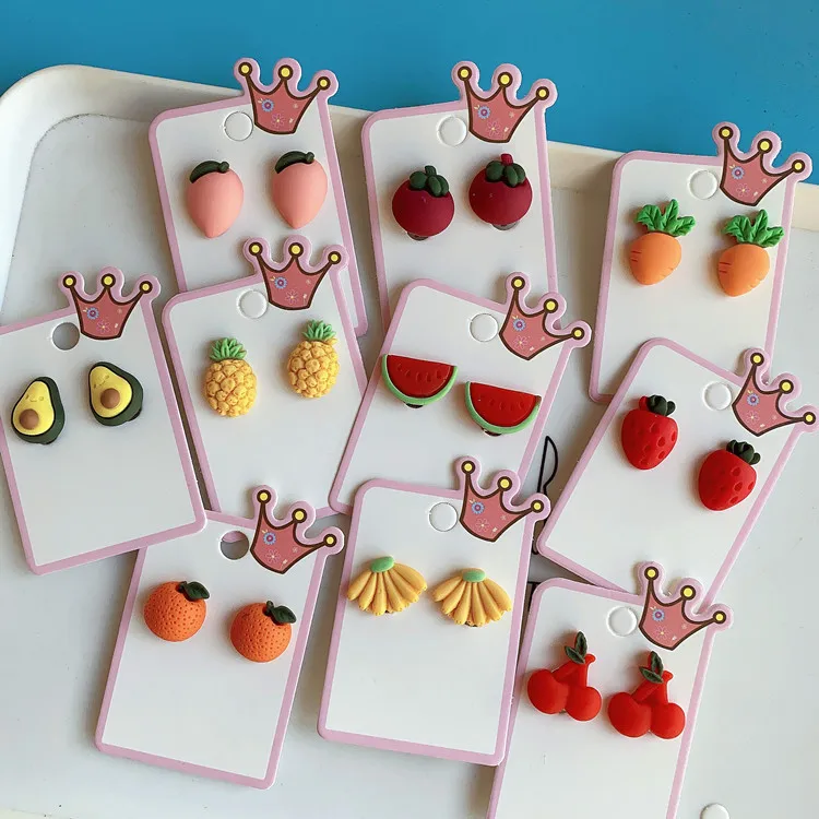 

QIANZUYIN New Fashion Women Jewelry Female Lovely Girl Fine Jewelry Summer Earrings Earrings Strawberry, 18k gold