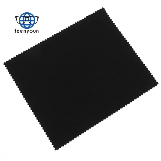 

Teenyoun Sunglasses Accessory Cleaner Clothes Black Custom Logo Microfiber Sunglasses Cleaning Cloth