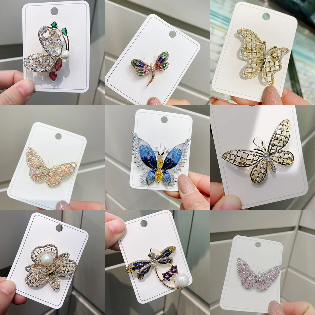 

Pome Gifts&Co  Brooch Jewelry Women Channel Pearl Diy Brooches Pins Sets