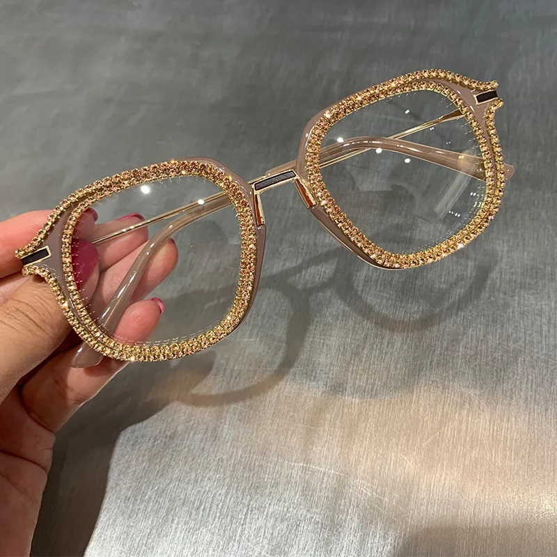 

wholesale bling diamond party glasses frame rhinestone eyewear frame women men