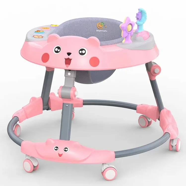 

Round Plastic Material and car baby toys Style kids walker with music, Red,yellow,pink,blue