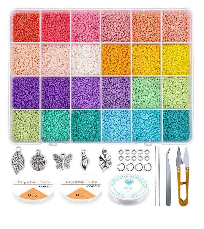 

24 colors Seed Glass Beads gemstone suppliers 2mm 3mm 4mm glass ceramic Seed Miyuki Beads for Diy Jewelry Making vendor