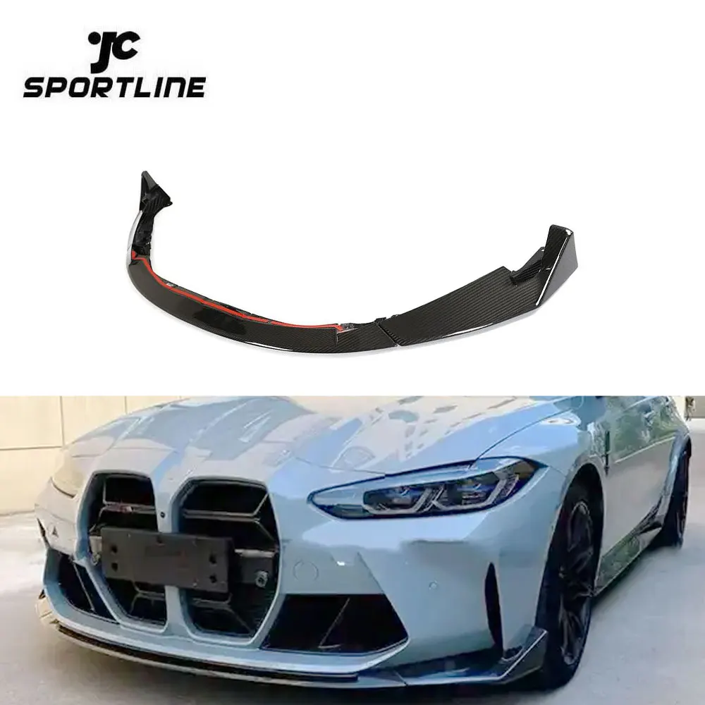 

C Style G82 G80 Prepreg Dry Carbon Fiber Front Bumper Lip for BMW 4 Series G80 M3 G82 M4 Coupe 2-Door 2021-2022