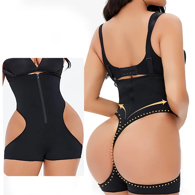 

PINSEN wholesale Hips compression Butt Lifter Hips Push Up Tummy Control Buttocks Sexy Butty Shaper Underwear for women, Black nude