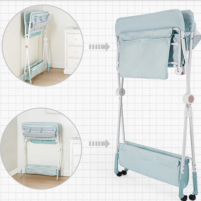 Kub Foldable Baby Diaper Table With Wheels Folding Portable Changing