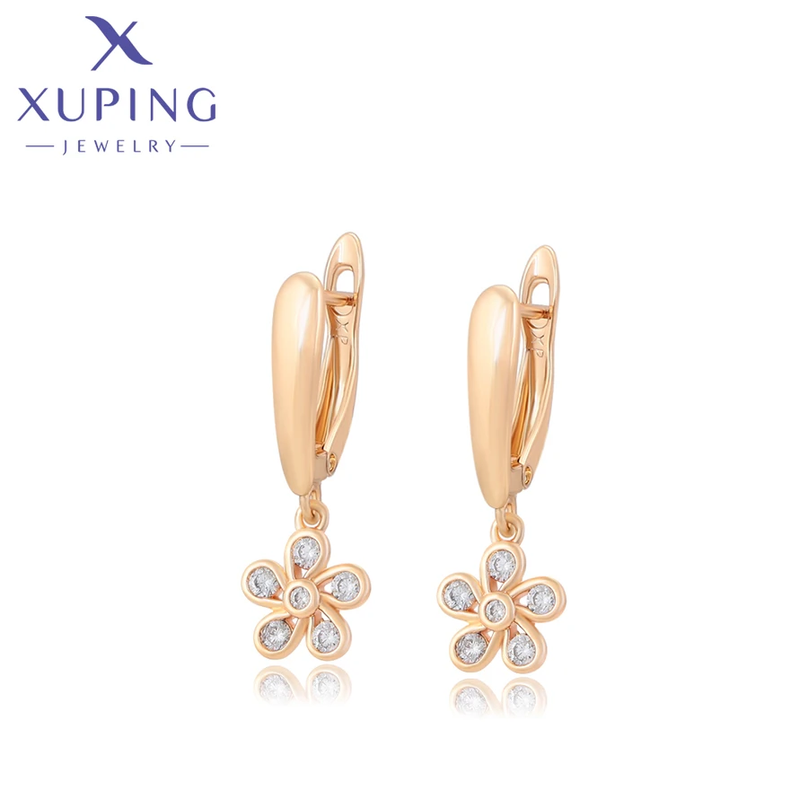 

M&L -14E2341901 Xuping fashion elegant earring 18K gold color Women Flower beautiful unique creative Affordable Gorgeous earring